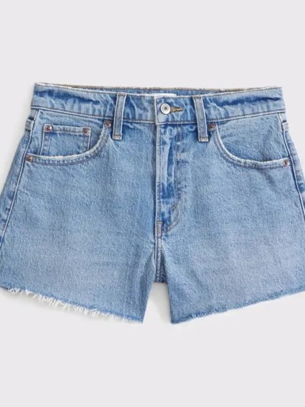 Abercrombie & Fitch Light Blue Denim Cutoff Shorts - NWOT - Sz 4 (27) - Picture 3 of 8